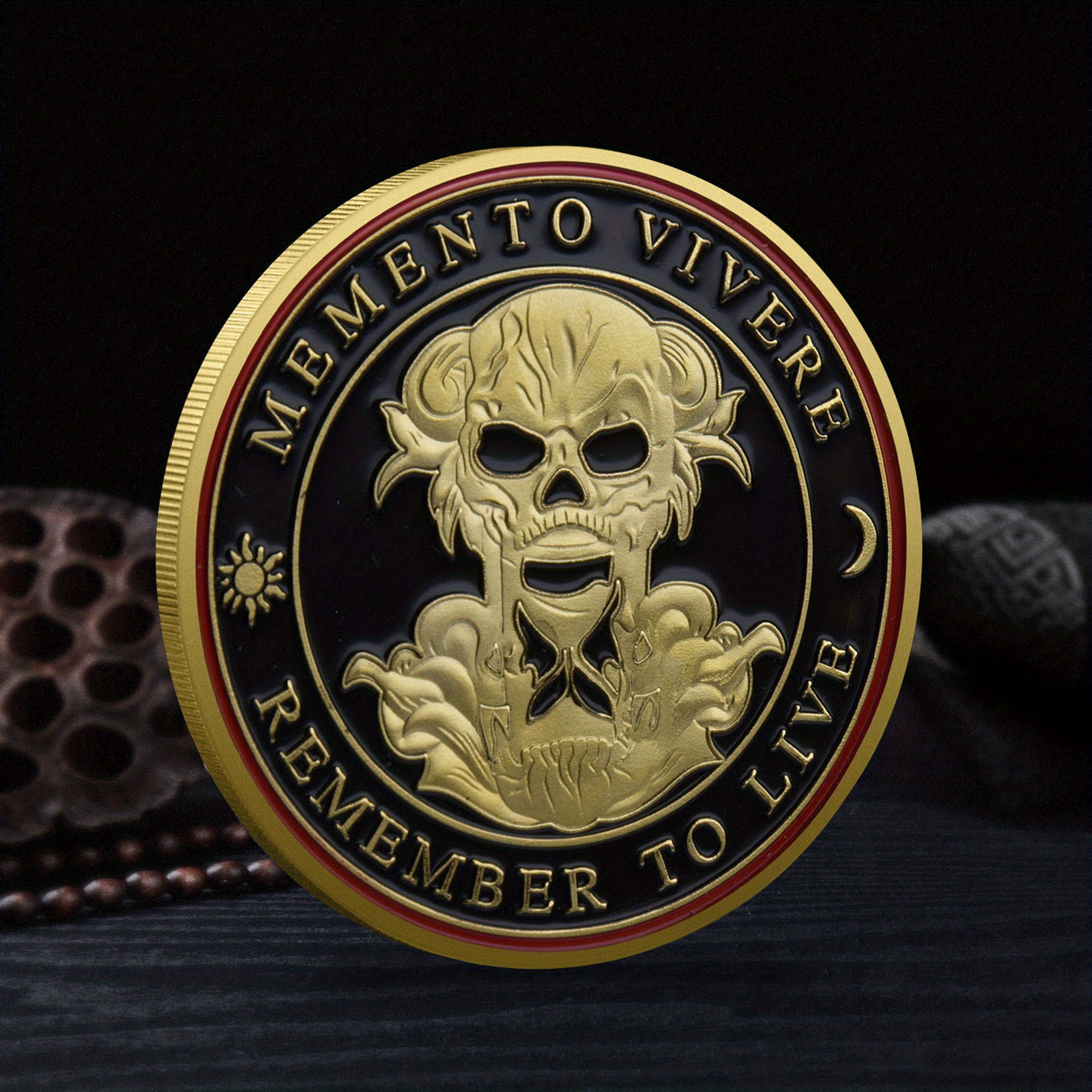 Skull Commemorative Decision Coin Good Luck Obverse Reverse Temu