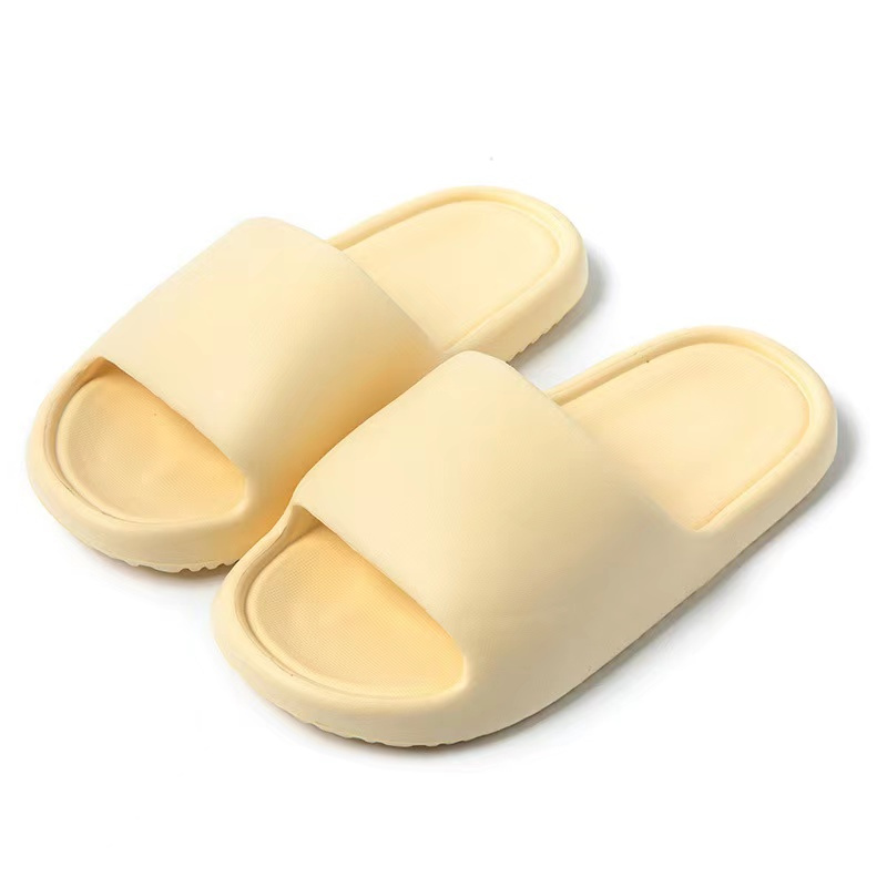 Women's Super Soft Pillow Slides, Solid Color Open Toe Non Slip Bath  Slippers, Wear-resistant Slides Shoes - Temu United Arab Emirates