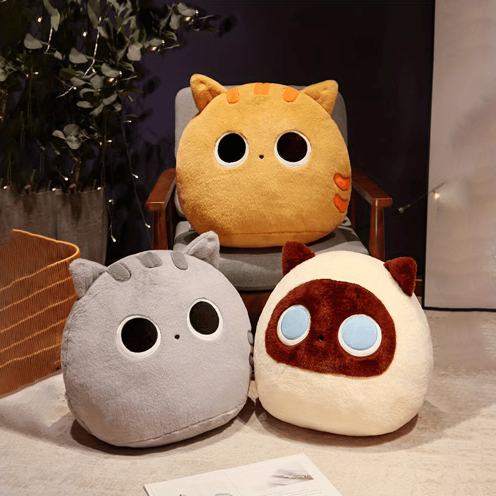 japanese cat plush pillow