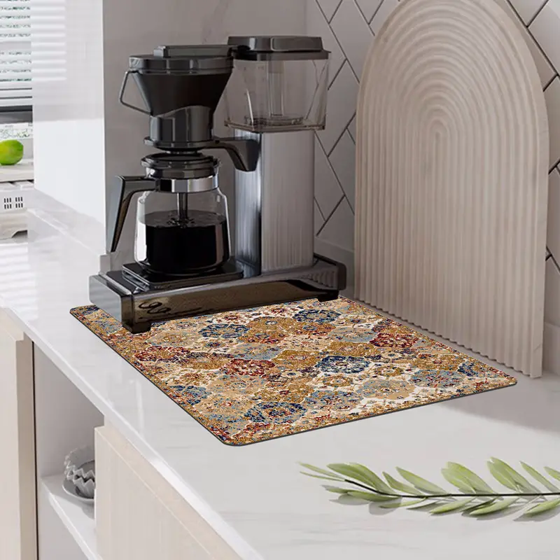 Coffee Mat: Keep Your Kitchen Counter Stain free With This - Temu