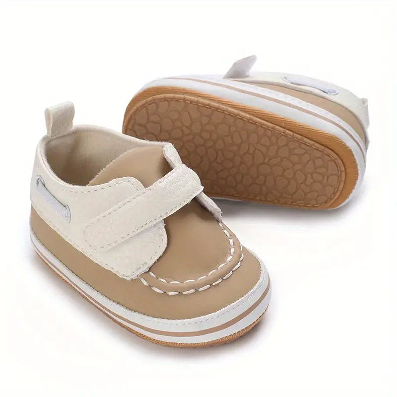 casual comfortable sneakers with hook and loop fastener for baby boys lightweight non slip walking shoes for indoor outdoor all seasons details 11