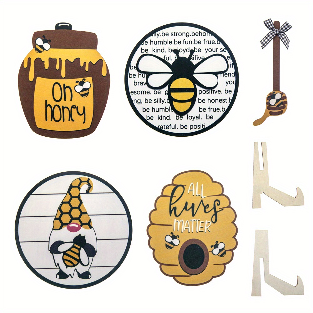 Cute Bee Cover Face Man Set Layered Tray Decoration For - Temu