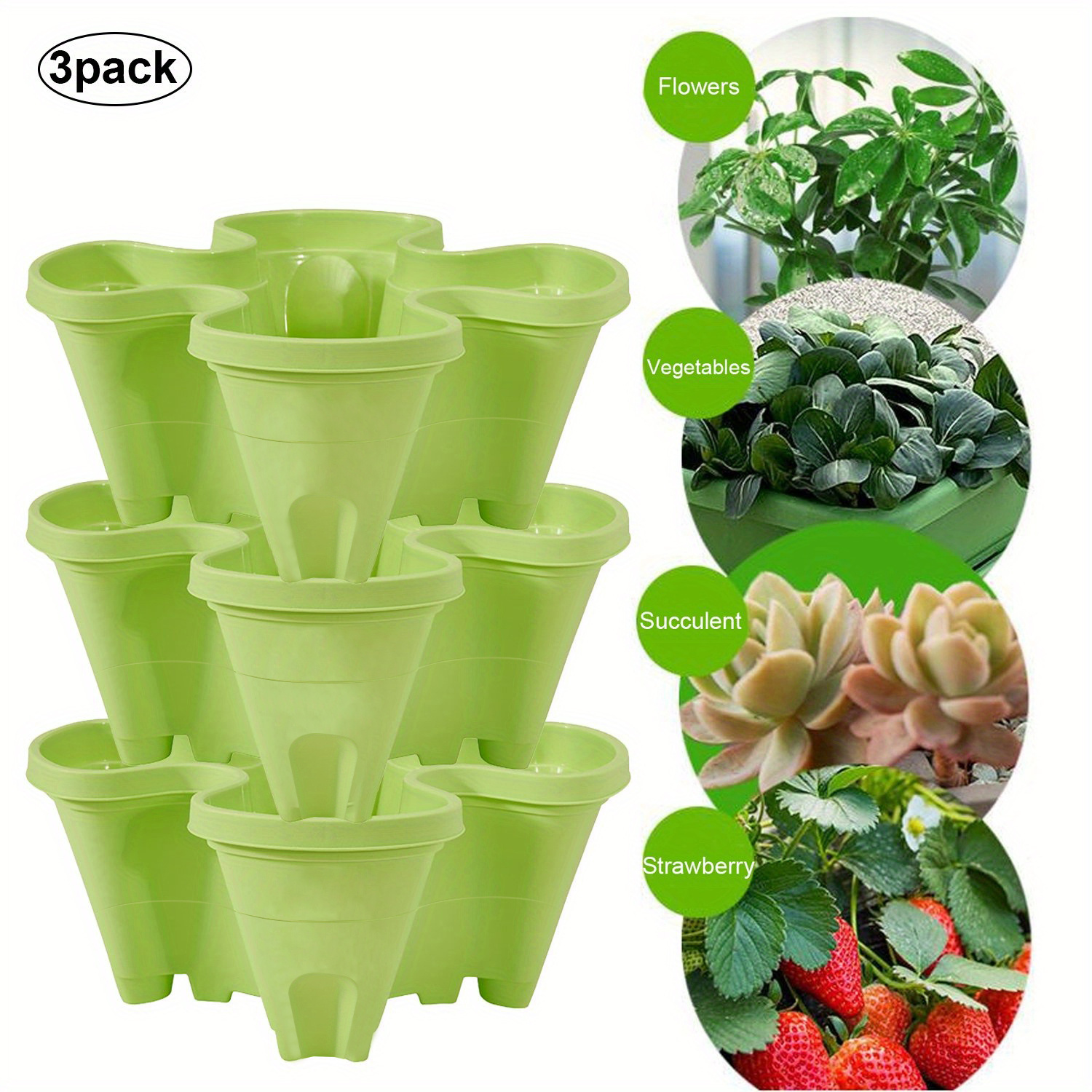 5 Tier Vertical Stackable Planter With Wheels and Tools Tower Garden  Planters US