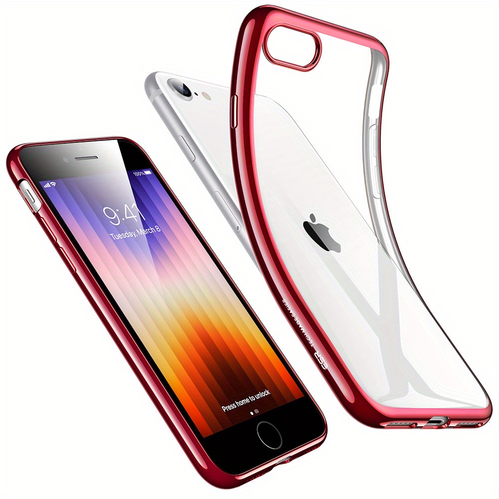 Funda para iPhone SE 2022/2020, para iPhone 8, para iPhone 7, paquete de 5  unidades de gel de TPU suave colorido Slim Fit funda protectora para iPhone