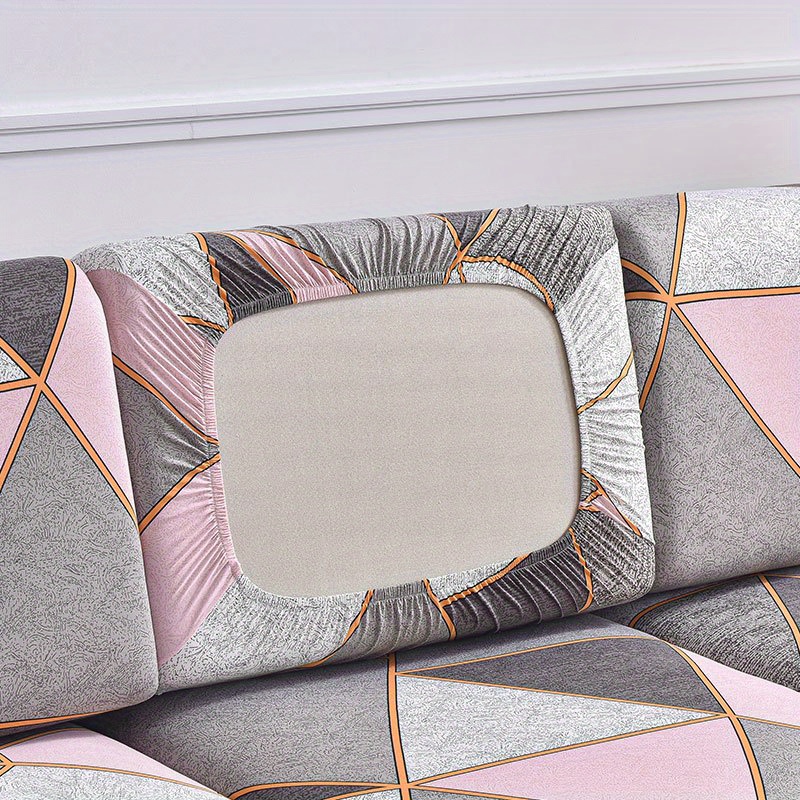1pc Polyester Printed Sofa Cushion Cover For Living Room Home Non-slip Sofa Cover