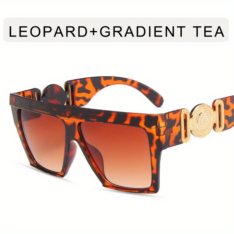 Oversize Square Sunglasses Women Brand Designer Fashion Flat Top