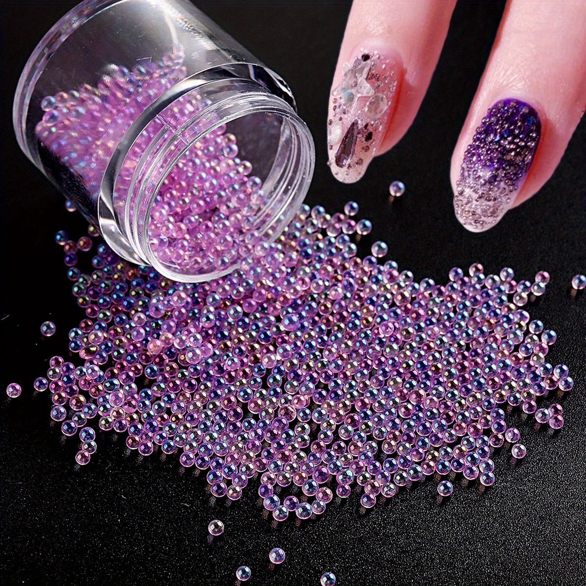 Caviar Beads Nail Crystals Micro Pixie Beads Multicolor - Temu Germany