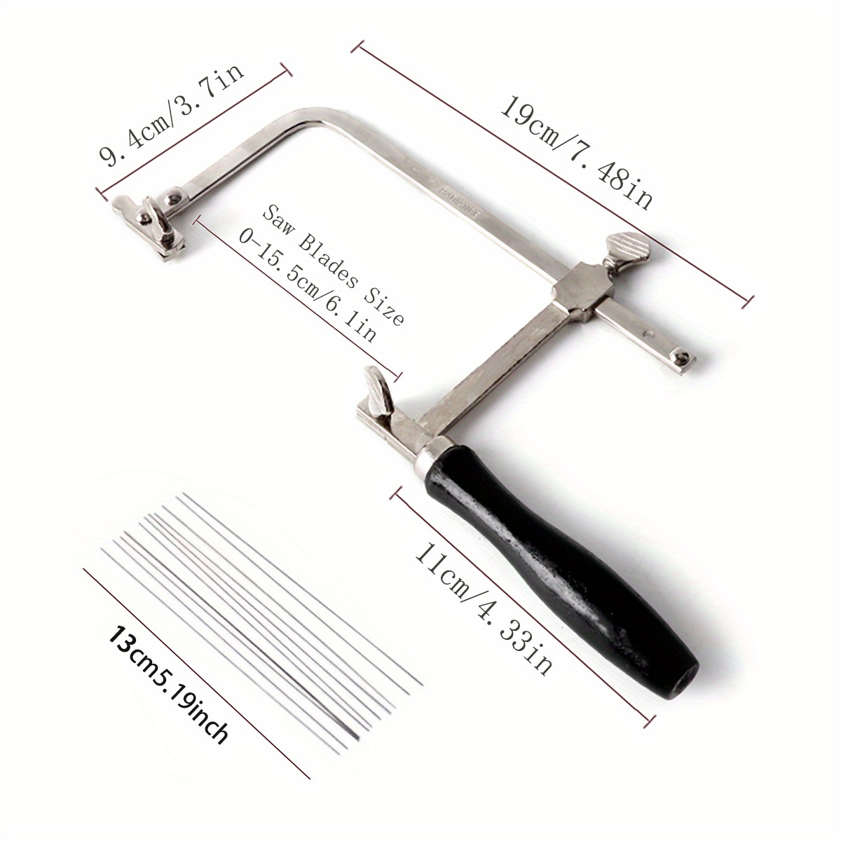 Professional Adjustable Saw Bow Wooden Handle Of Jewelry Saw Frame Hand  Tools Jeweler'S Saw Frame 