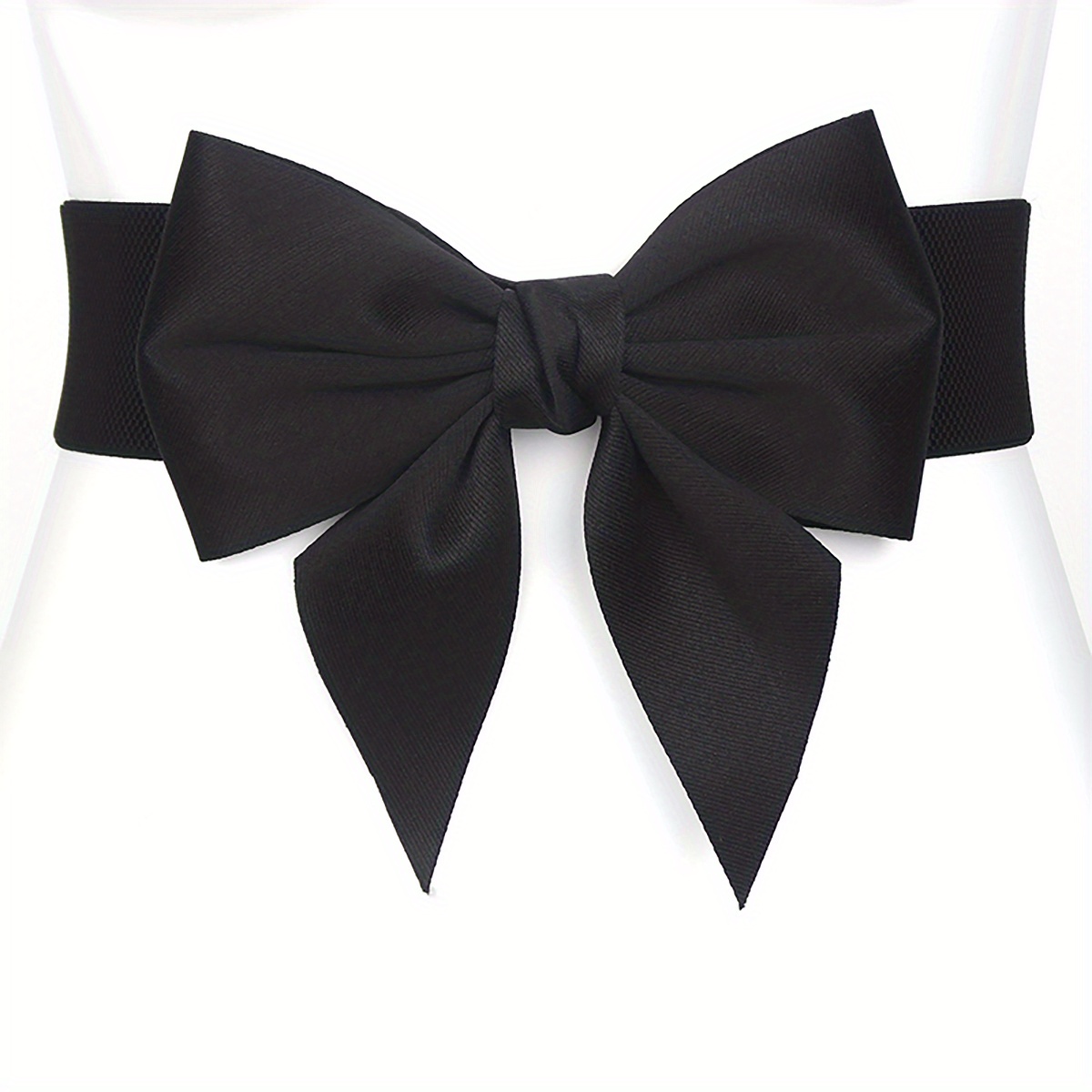 Image of Women's Versatile Decorative Bow Elastic Waist Cincher, Plus Size
