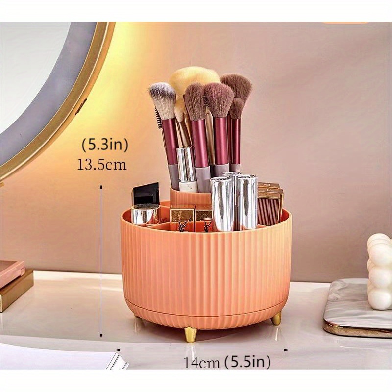 360 Rotating Makeup Brush Holder Organizer