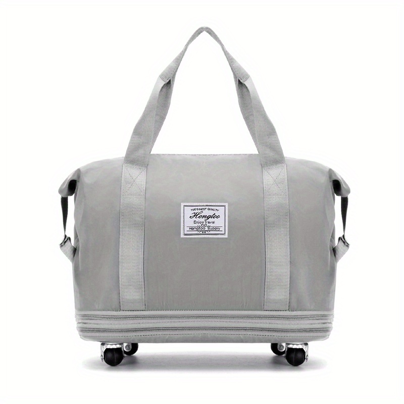  LZG Bolsa de viaje expandible suave con ruedas, bolsa de lona  impermeable con ruedas, equipaje de mano con ruedas, bolsas de viaje para  mujeres y hombres : Ropa, Zapatos y Joyería