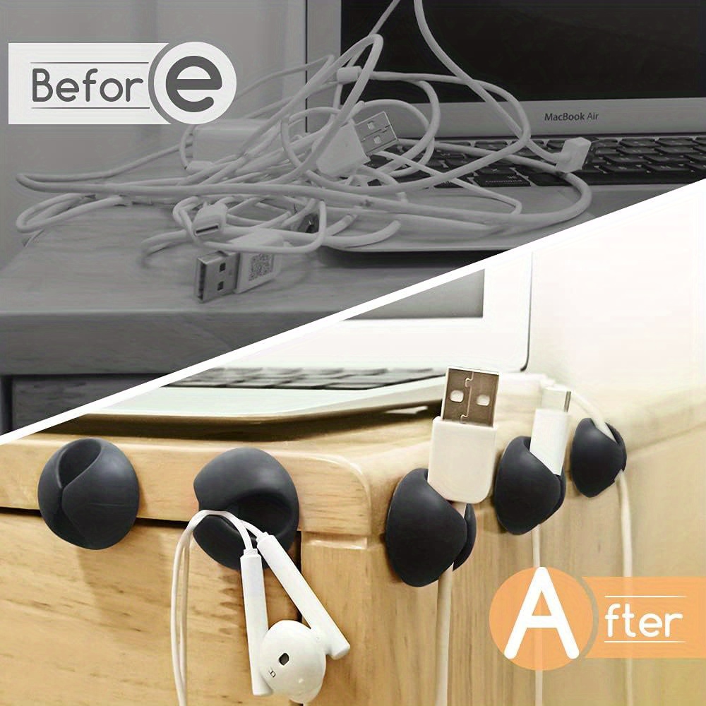 200 Pcs Cable Clips, Adhesive Cable Organizer Cord Holder Wire Clip