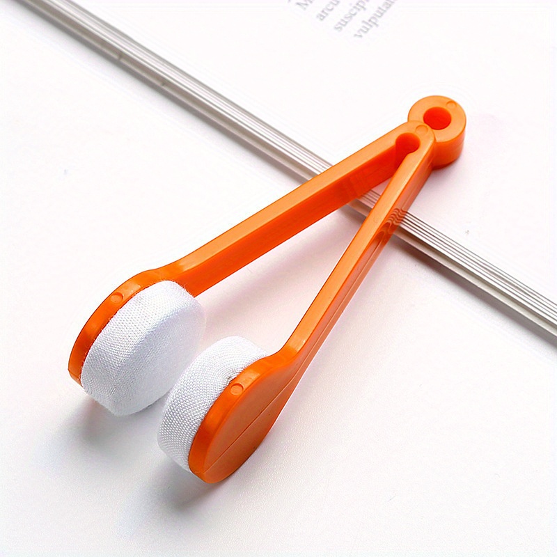 1pc Eyeglass Microfiber Cleaner Brush Portable Mirror Cloth Glasses Wipe