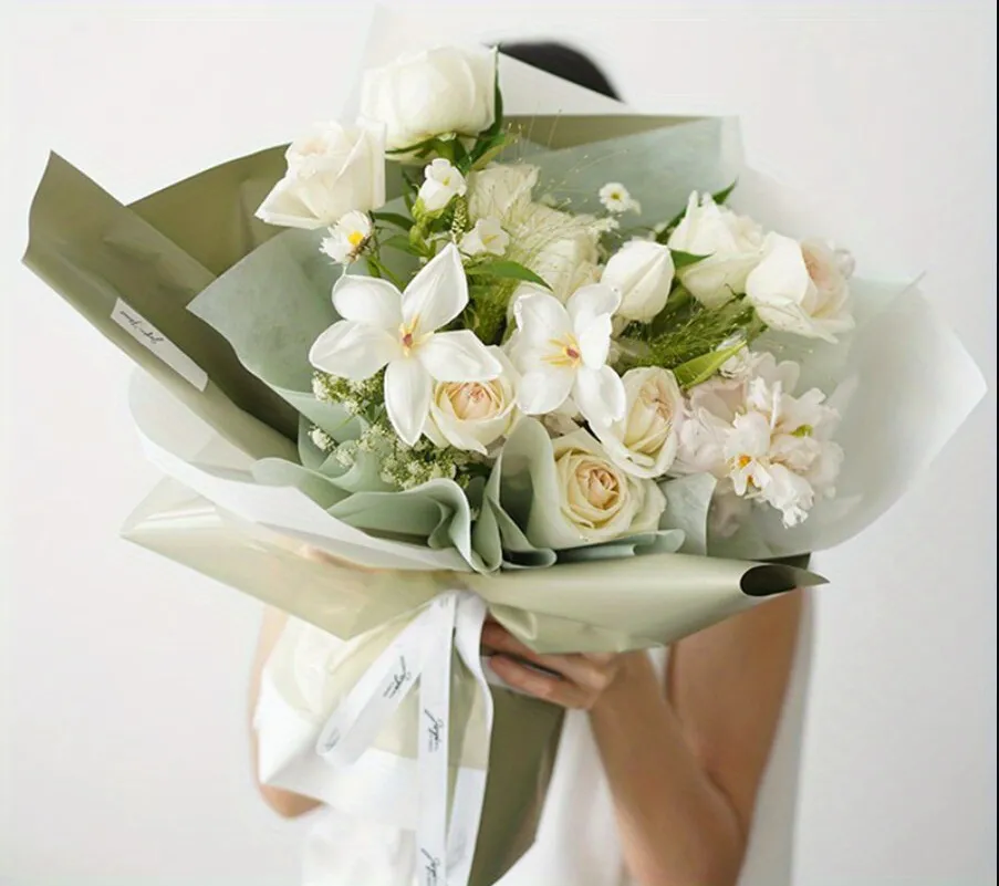 Korean Flower Wrapping Mesh Paper Valentine's Day Florist - Temu