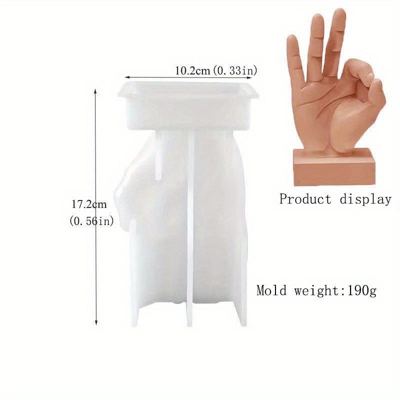 Creative Body Gesture Styling Candle Pendulum Silicone Mold Temu