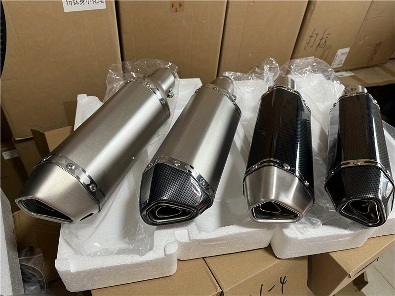 carbon fiber motorcycle exhaust muffler pipe 250cc 350cc 600cc   tube for   tmax530 msx125 gsr600 details 13