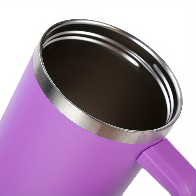 ALBOR - Vaso térmico de 20 oz con tapa y popote, taza de café  con asa para viaje con tecnología de triple aislamiento, incluye 2 tapas, 2  popotes de metal, cepillo