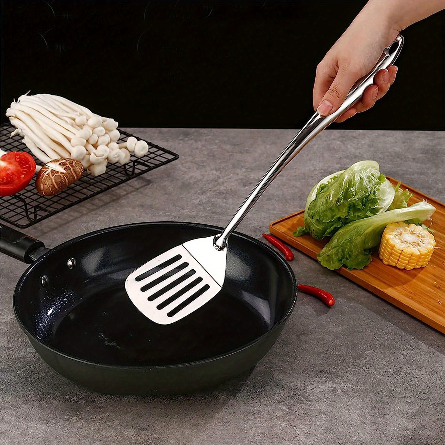 Cooking Utensils For Non-stick Pan Easy Clean Long Handle Spatula