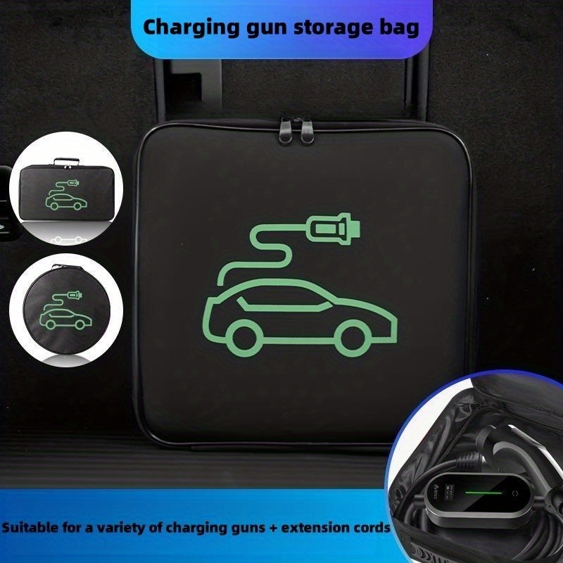Ev Charging Cables Storage Bag Waterproof Fire Retardant Temu