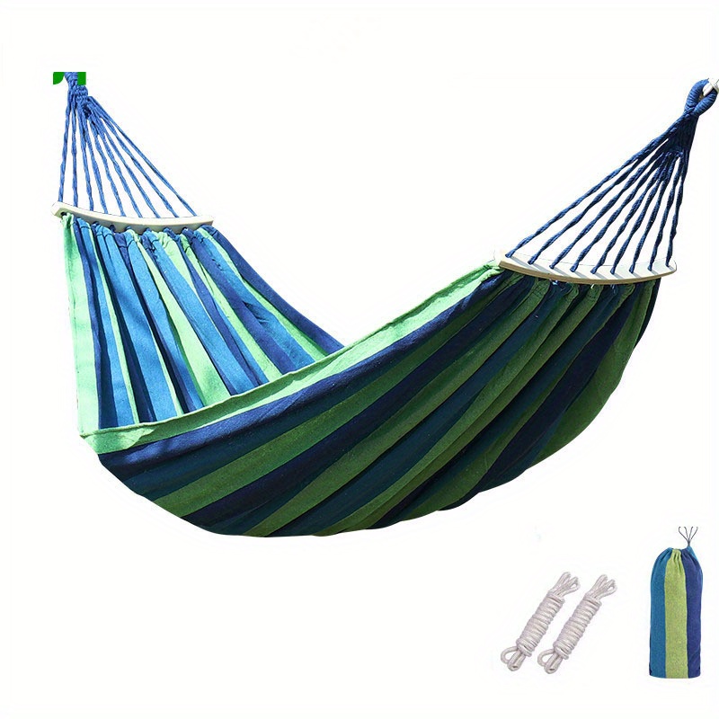 Portable Colorful Canvas Hammock for Camping and Beach Play