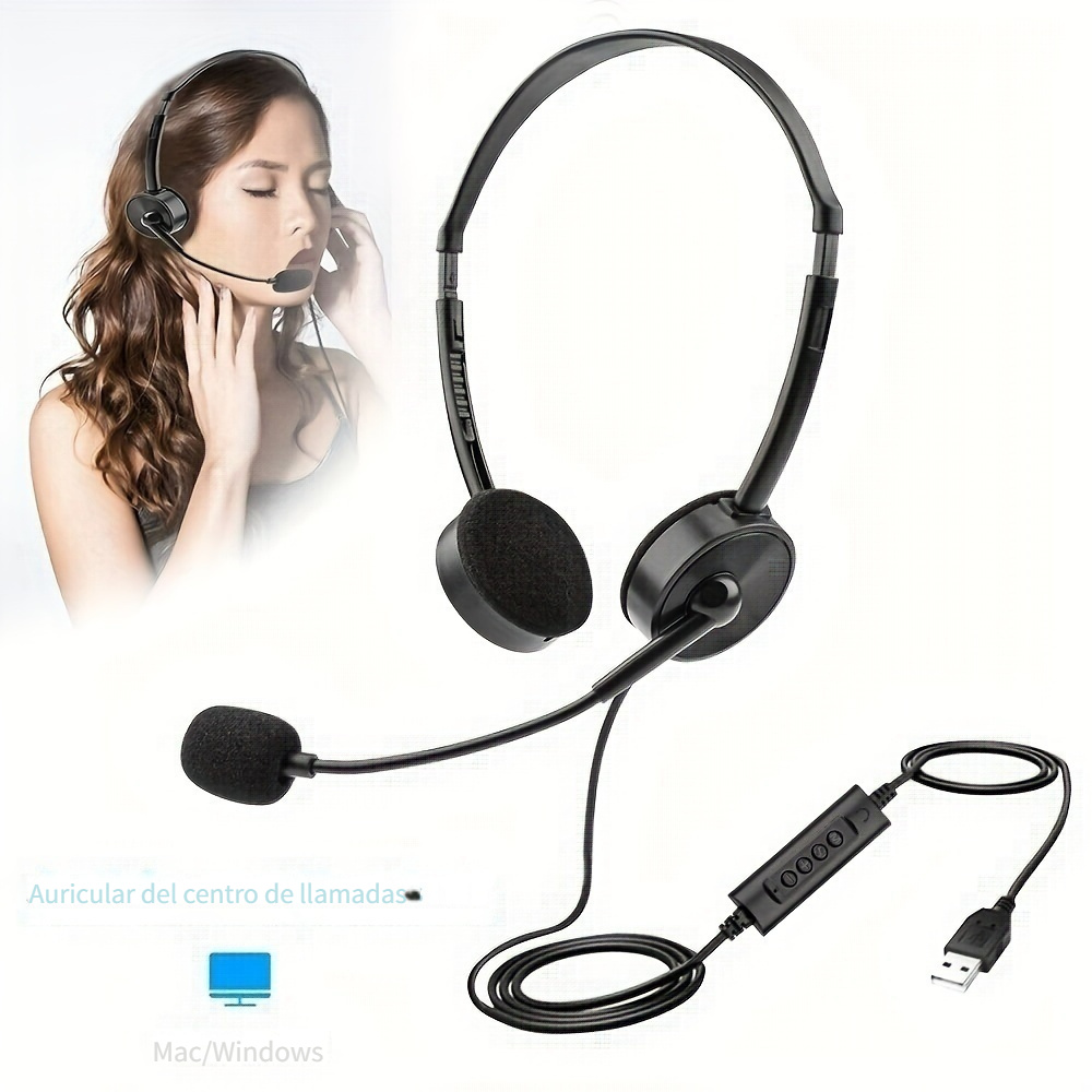 Comprar Nuevos auriculares para ordenador con cable y canal 7.1USB,  auriculares para videojuegos con micrófono