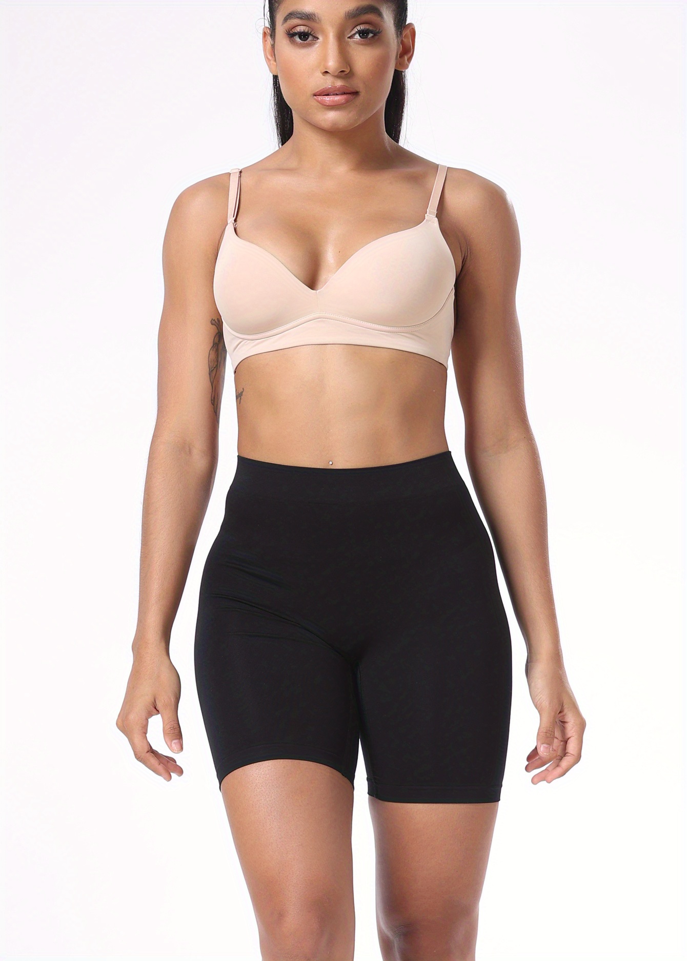 Seamless Solid Shaping Shorts Tummy Control Butt Lifting Temu