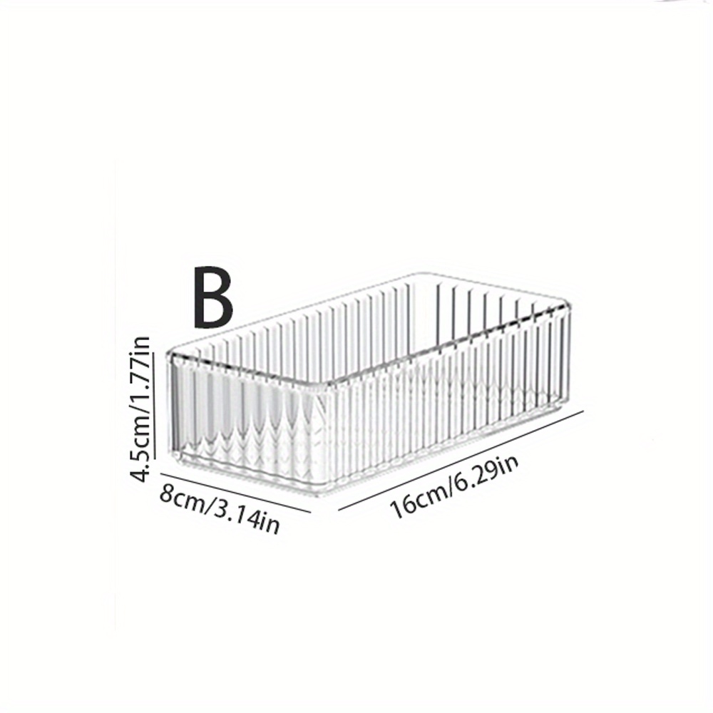 Transparent Cosmetic Storage Box with Shelf