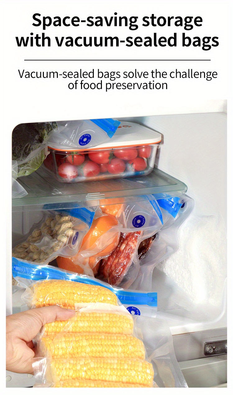 Cheap 5pcs Vacuum Sealer Storage Bags Air Pump for Food Saver Food Storage  Bags for Meal Prep Sous Vide
