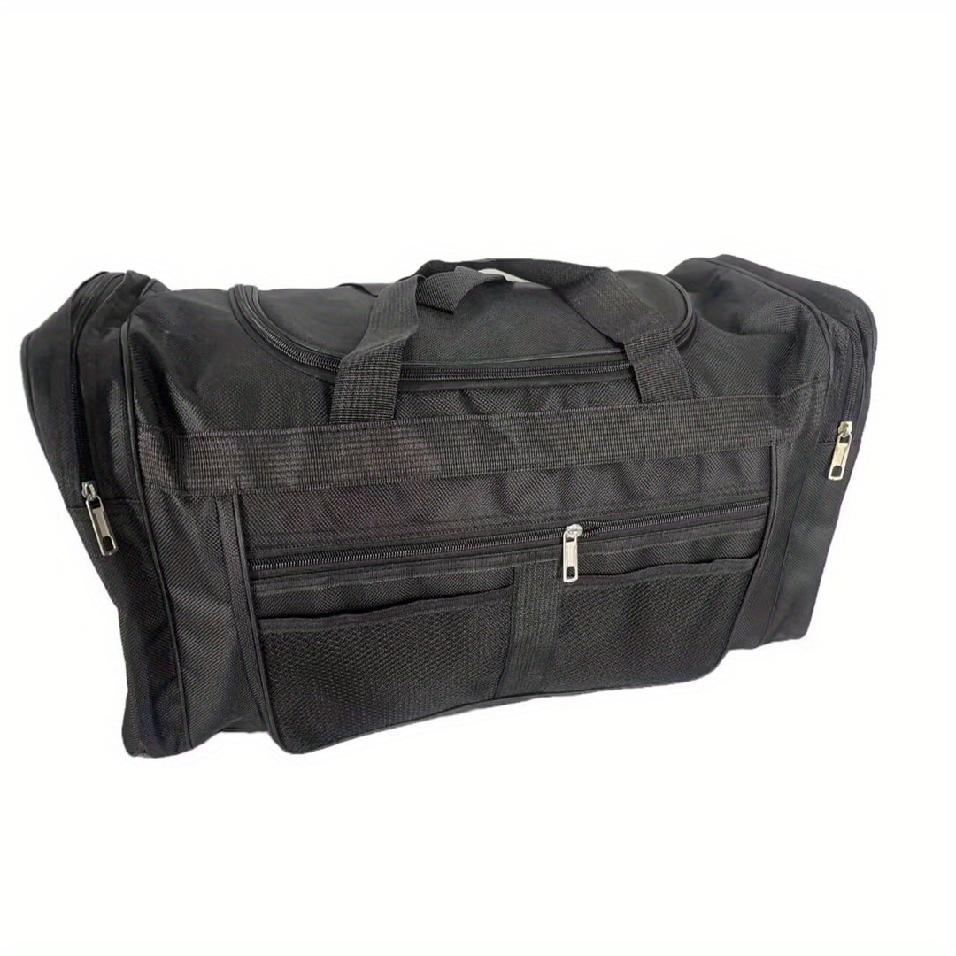 Yamaz 21-inch large-capacity travel bag, canvas and leather