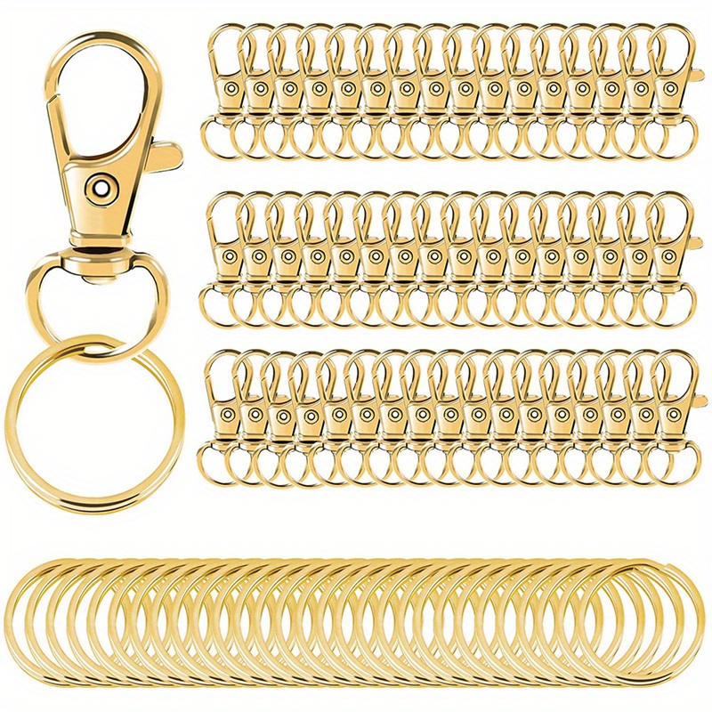 Swivel Clasps Lanyard Snap Hook Flat Key Rings Alloy Hooks - Temu