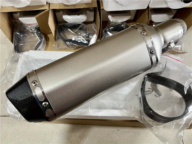 carbon fiber motorcycle exhaust muffler pipe 250cc 350cc 600cc   tube for   tmax530 msx125 gsr600 details 15