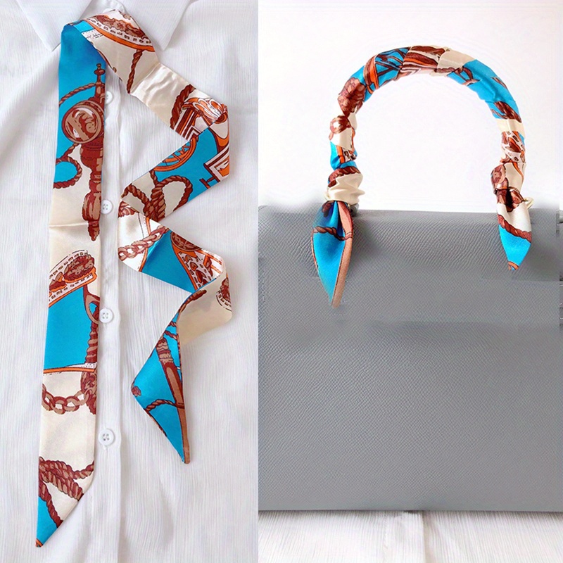 Designer Silk Scarf With Letter Print Flower Imitation For Women  Fashionable Long Handle Headband, Shoulder Hair Bundles, And Bag Toteme Silk  Scarf LUG264J From Dvyre, $29.3