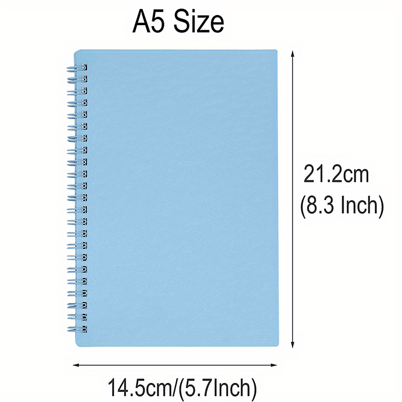 1 Pc Cahier À Spirale A5 Couverture Rigide En Plastique - Temu Belgium