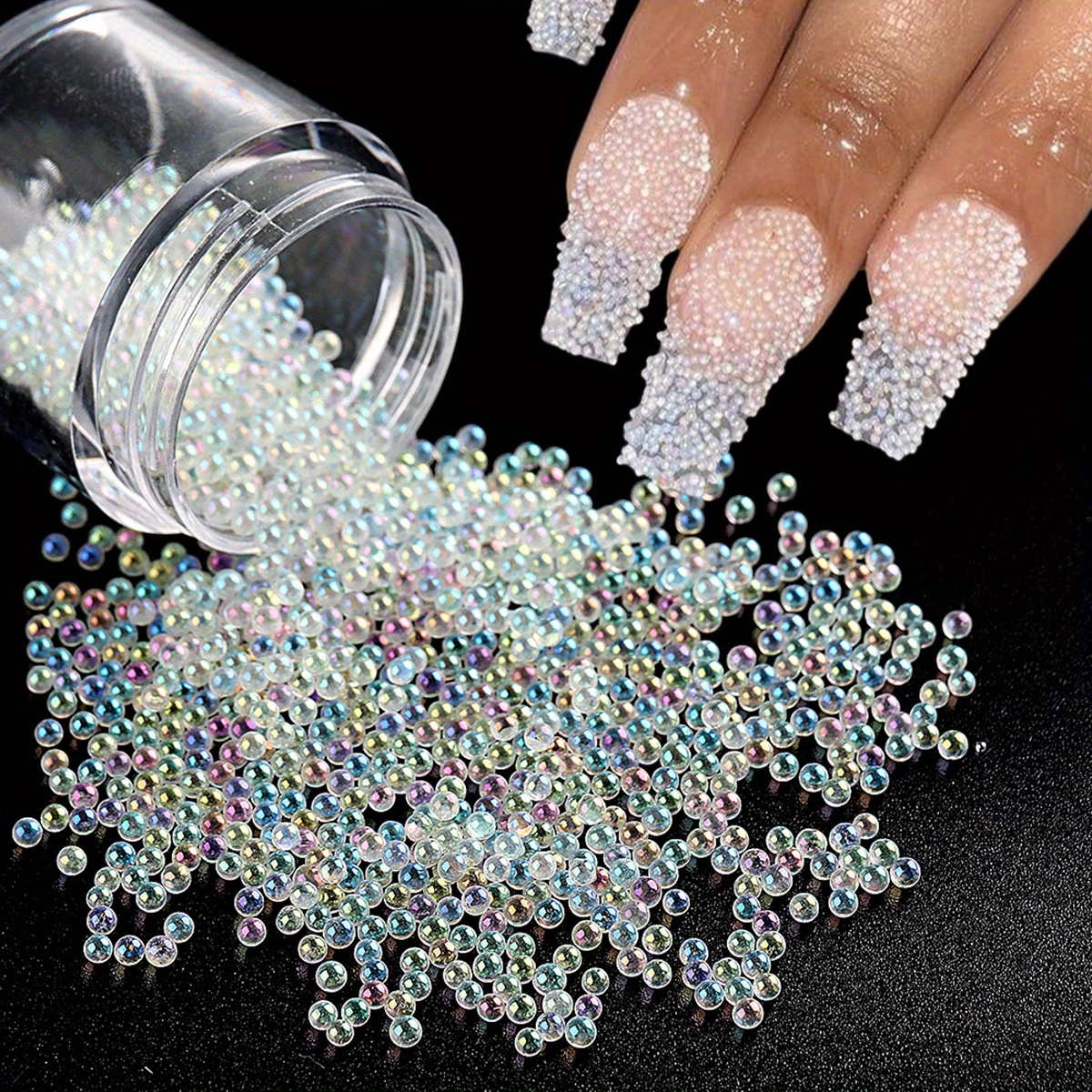 3d Mixed Color Flatback Crystal Beads Acrylic Nails Flatback