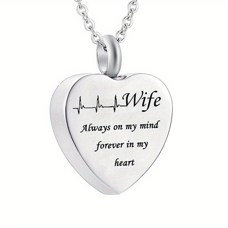 Forever in my on sale heart ashes necklace