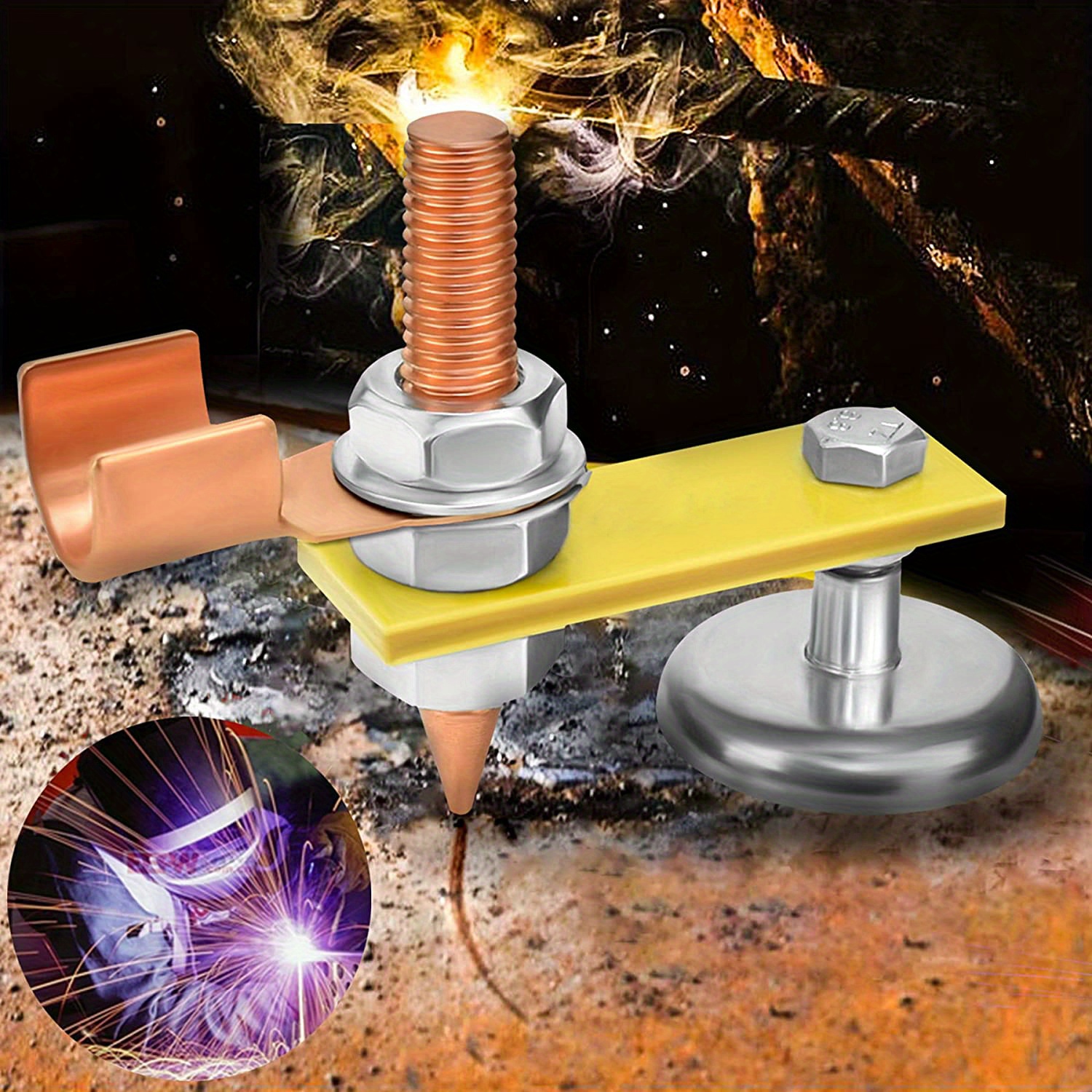 Electric Welding Magnetic Head Ground Wire Tool Strong Magnetism Clamp Mass Welding Magnet Powerful Spotter Suction Grounding - Power Tool Accessories