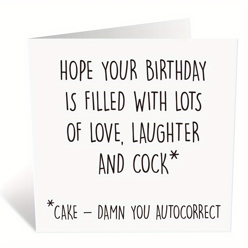 Interesting Birthday Card Friends Rude Birthday Card Wife - Temu