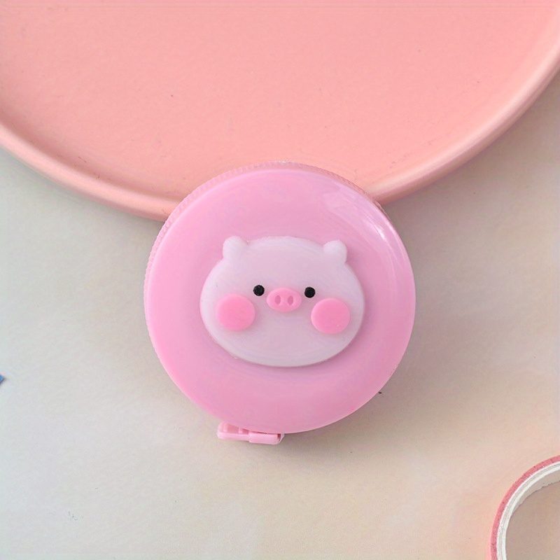 1pc Portable Cartoon Cute Leather Tape Measure For Measuring Waist