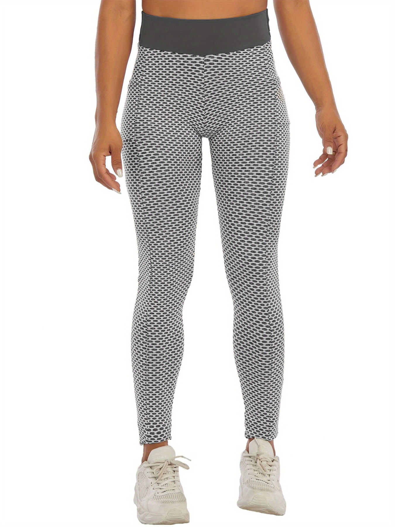 High Waist Yoga Sports Leggings Pocket Fitness Temu