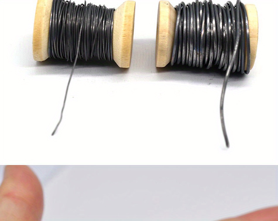 MNFT 2Pcs Dia 0.5 mm/1.0mm Soft Lead Wire Spool for Fly Tying Fishing  Material