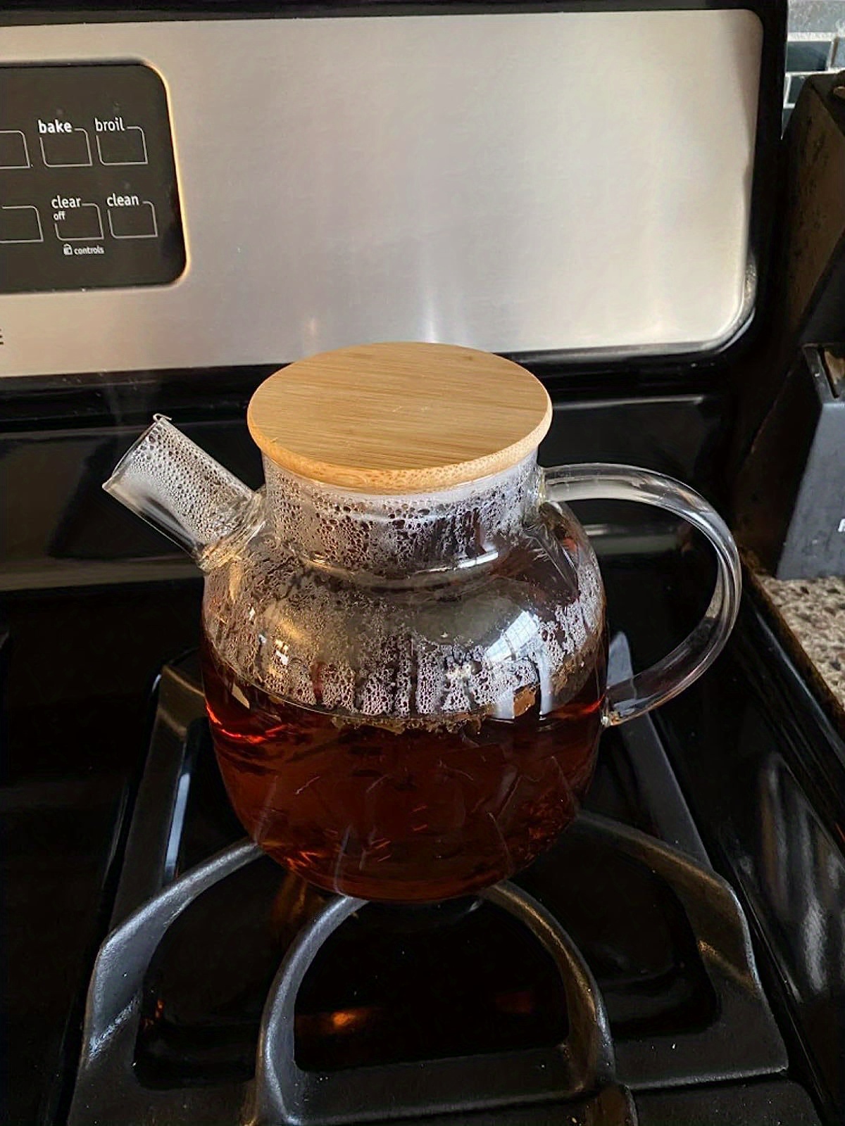 Glass Tea Pot Kettles Stovetop Safe Heatproof Borosilicate - Temu