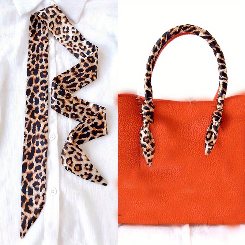 10 Women Silk Scarf Handbag Handle Scarves Wrap Purse Hair Bow
