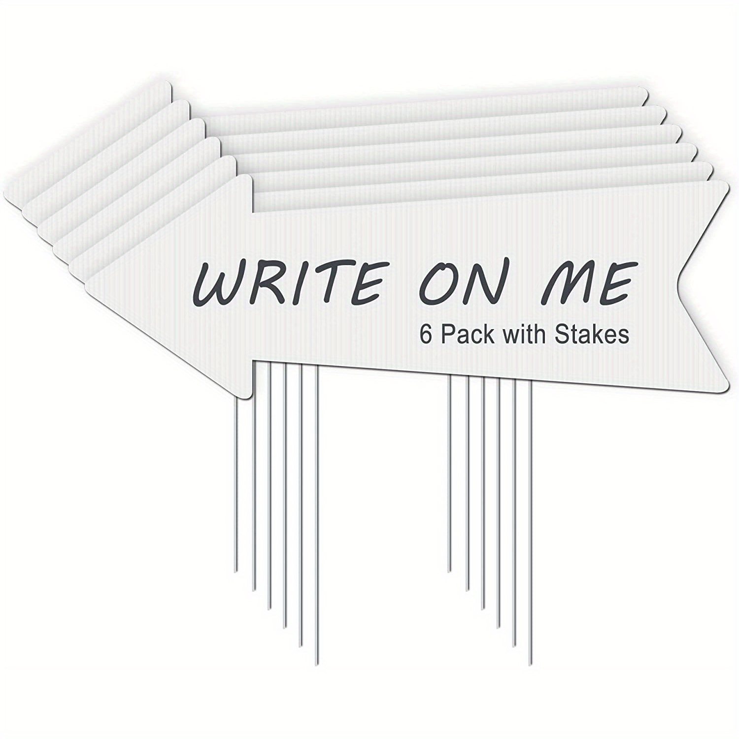 Blank Arrow Signs With Stakes Wedding Directional Yard Signs With Stakes, This Way Arrow Yard Signs Birthday Party Signs Arrow, Garage Sign, Guidepost Decorations, 43.18x15.24 Cm