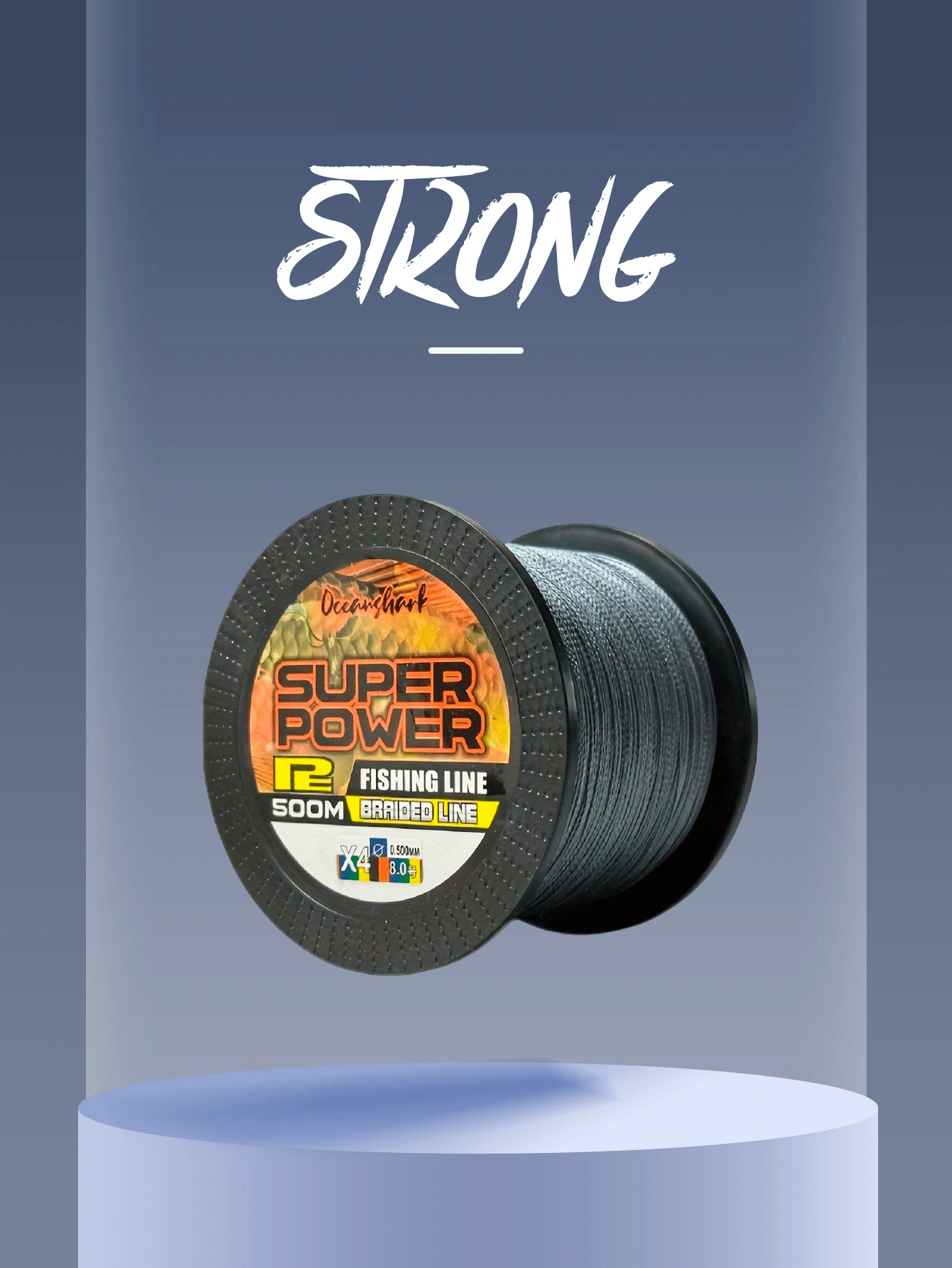 Super Strong 4 strand Pe Fishing Line /546.8yds Woven Round - Temu