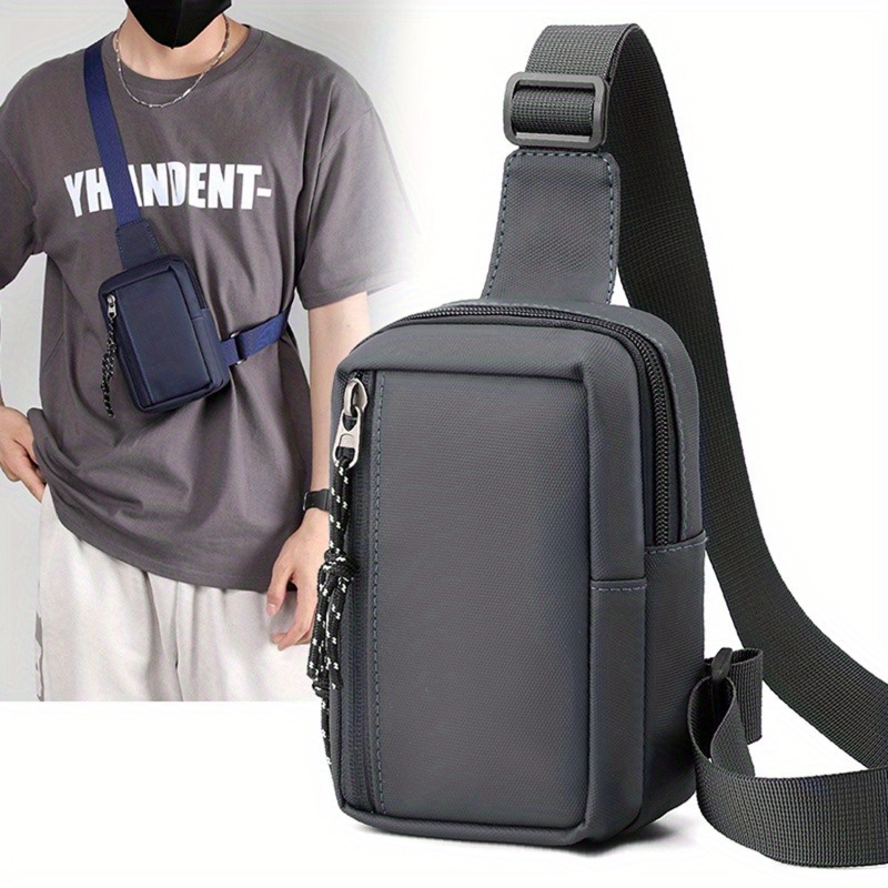 Mini mochila Nylon Colgante Paquete Bolsa Moda Hombres Bolsa de pecho Hombre  Eslinga Crossbody Bolsa para hombre Bolso casual De viaje