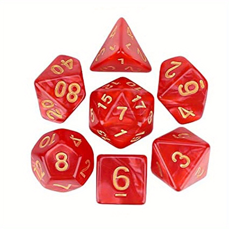 7 Piezas Juego 7 Juego Dragón Cambia Color Doble Juego Dados - Temu Chile