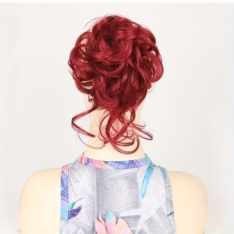 Messy Bun Hair Piece Updo Tendrils Hair Bun Extensions Temu