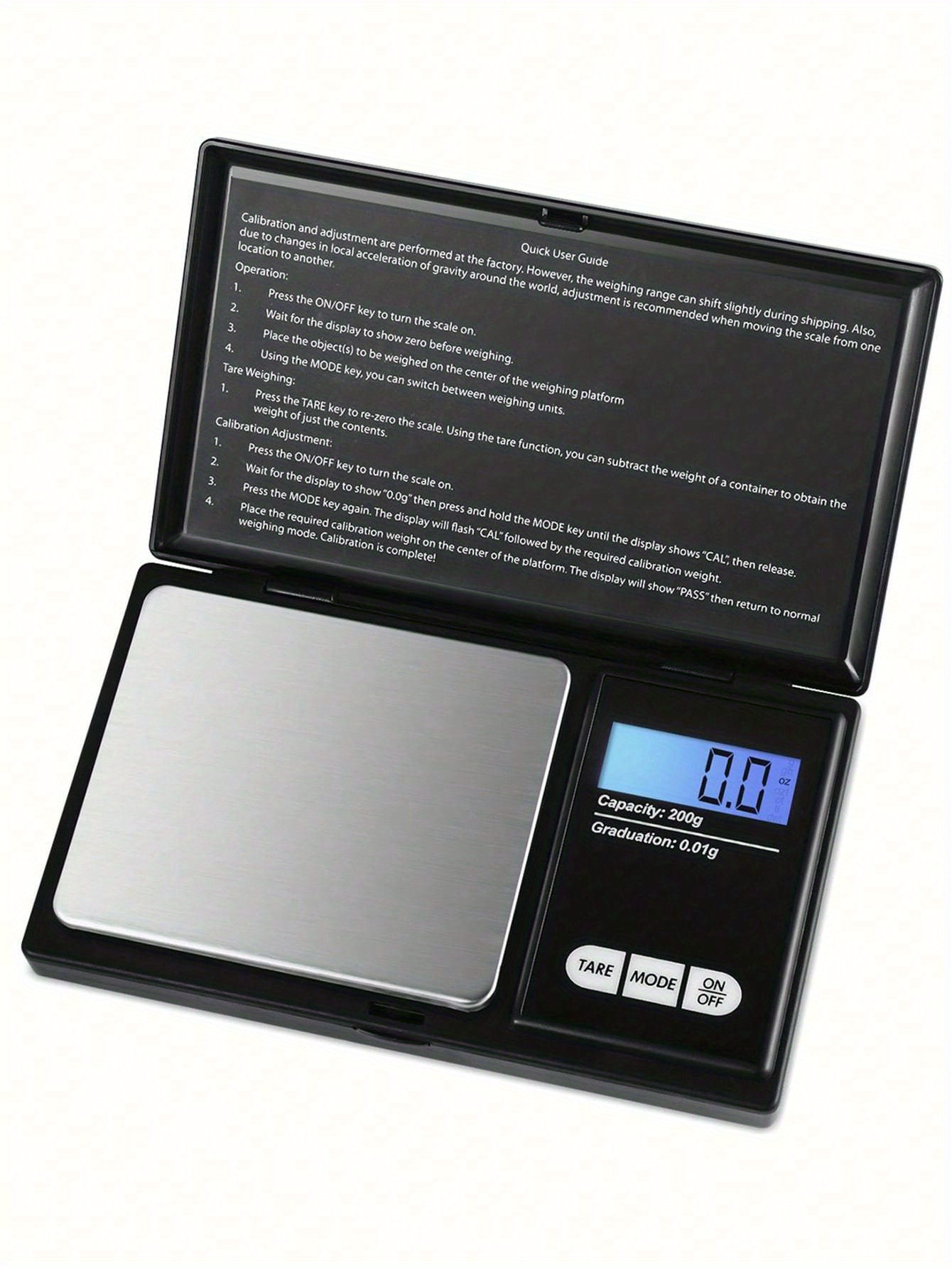 Digital Milligram Scale 0.001g, Portable Jewelry Scale with LCD