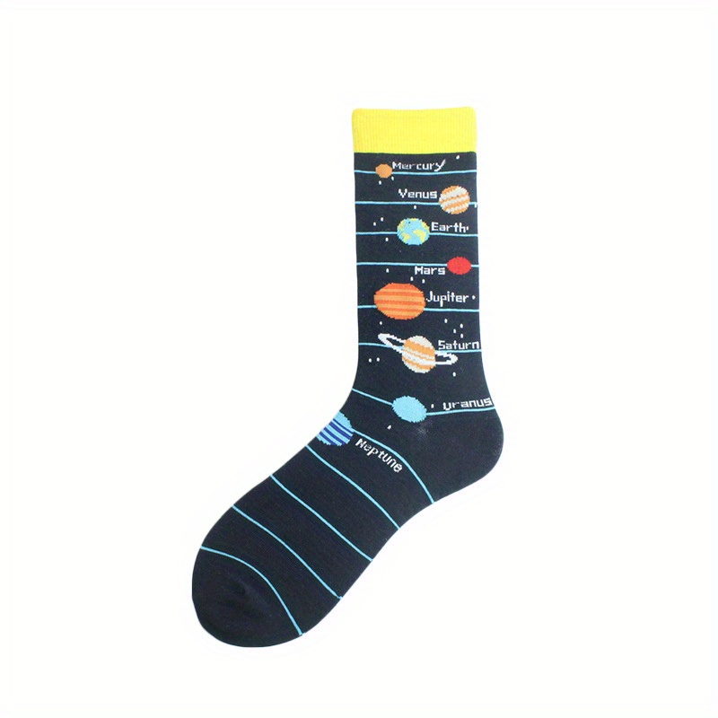 Planet Patterned Socks Mercury Venus Earth Jupiter 