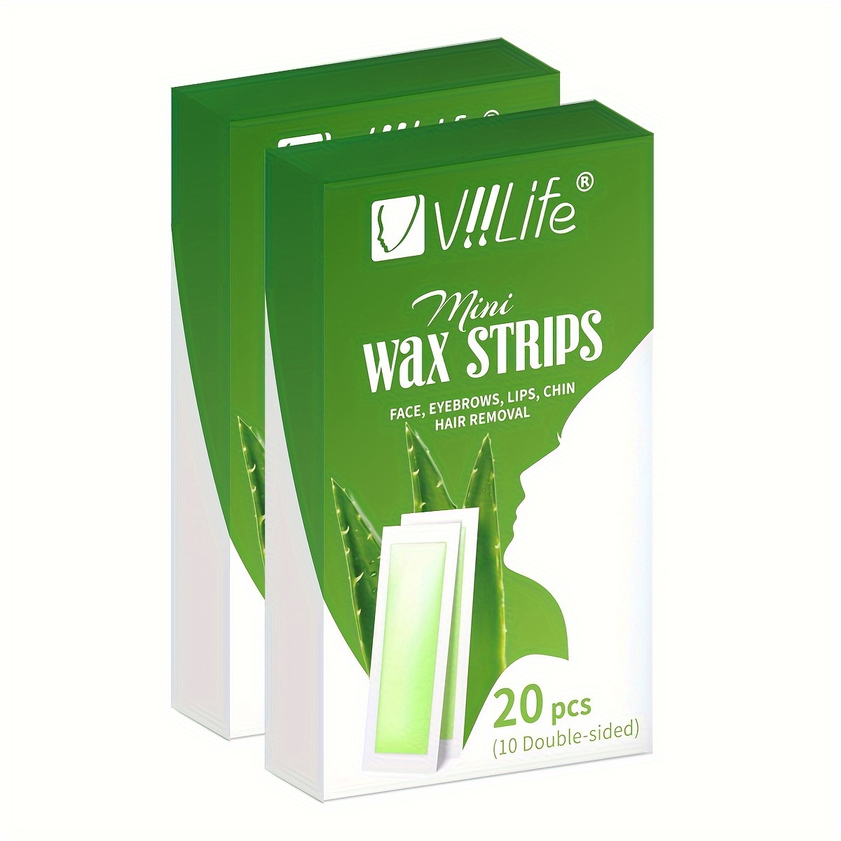 10 20pcs Mini Depilation Wax Paper Facial Body Wax Strips Hair Removal